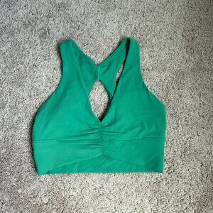 Aritzia TNA kelly green v neck bra